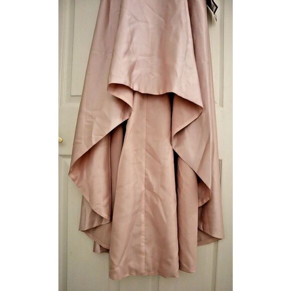 XSCAPE 3539XP Women’s Petite Sz 6 Beige High-Low Ball Gown $229 - Picture 5 of 15